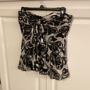 WHBM strapless top.